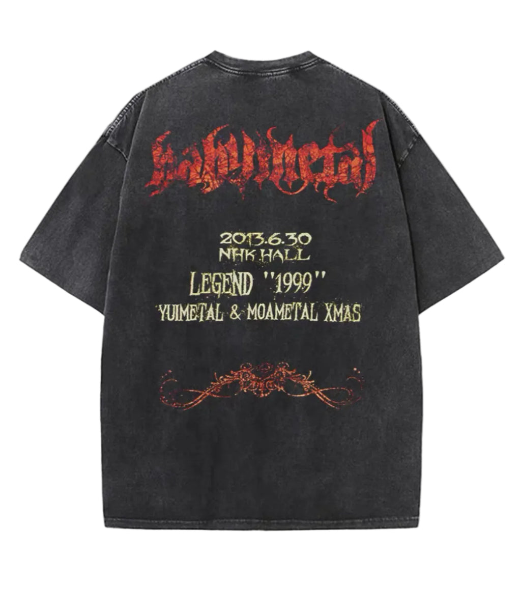 BABYMETAL Washed Vintage Graphic T-Shirt (100% Cotton) – Unisex Streetwear Tee