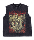 Metal Graphic Sleeveless Tank – Vintage Black Unisex Muscle Tee